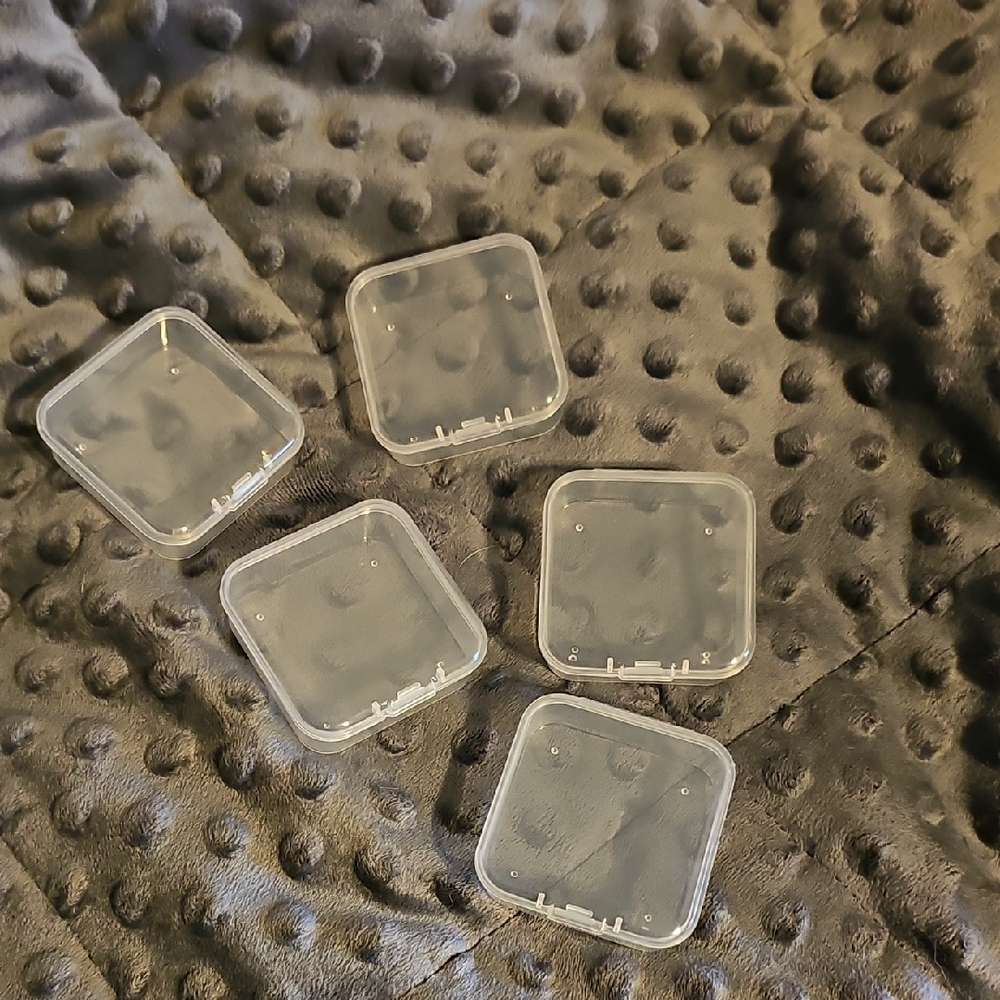 Clear Plastic Square Cases NWOT Lot of 40